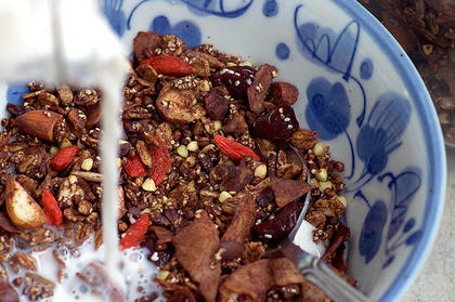 Supercharged Cherry Ripe Granola