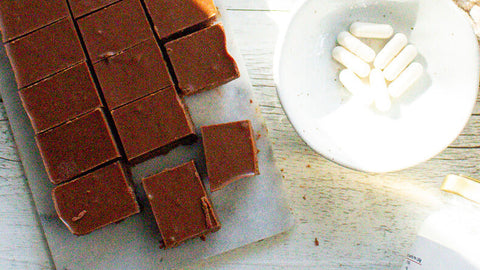 Feel-good fudge for happy tums