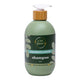 500ml green bottle of A Bit Hippy Hair Growth & Volume Shampoo with bamboo lid and a white pump.