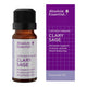 Absolute Essential Clary Sage essential oil bottle and packaging on a white background.
