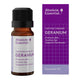 Absolute Essential Geranium essential oil bottle and packaging on a white background.