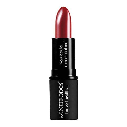 Oriental bay plum lipstick on a white background.