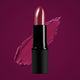Oriental bay plum lipstick swatch on a background of the same colour.