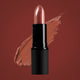 Queenstown hot chocolate lipstick swatch on a background of the same colour.