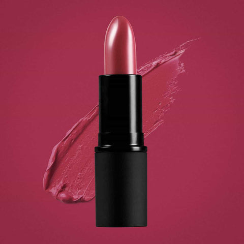 Remarkably red lipstick swatch on a background of the same colour.