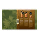 The back of a skincare gift set box, showing three individual products, along with product descriptions and barcode details.