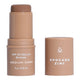 SPF 50 Natural Bronzer stick in Medium - Dark shade with 'Avocado Zinc' branding on a white background.