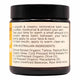 Jar of balm with label on a white background