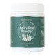 BioBalance Spirulina Powder container on a white background. Green label with illustrated spirulina.