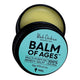 Balm of Ages balm from Black Chicken Remedies with a black lid on a white background