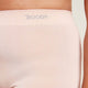 Close-up view of nude smoothing short - bamboo viscose, elastane & nylon fabric. Boody logo on waistband.
