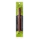 A single beef jerky stick in a bright lime green and black package.