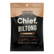 30g bag of Chief Biltong in Carnivore flavour. Packaging features a black lower half with white text, a brown band at the top.