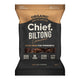 90g bag of Chief Biltong in Carnivore flavour. Packaging features a black lower half with white text, a brown band at the top.