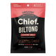 30g bag of Chief Biltong in Cayenne Chilli flavour. Packaging features a black lower half with white text, a red band at the top.
