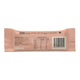 Back view of collagen protein bar with ingredients and nutritional information.