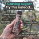 Hand holding a Chief Collagen bar with text highlighting benefits