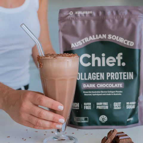 Grass-Fed Collagen Protein Powder - Dark Chocolate