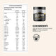 Chief Colostrum supplement container with nutrition information panel on a beige background.
