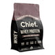 Bag of Chief Whey Protein Smooth Chocolate, featuring a matte black and dark chocolate brown colour scheme with white text.