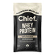 A single sachet of Chief Australian Grass-Fed Whey Protein Unflavoured, 300g, on a solid white background.