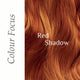 Red Shadow hair colour swatch, medium copper red.