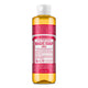 Dr. Bronner's Magic Soap Rose in a 237ml bottle with rose flavor on a white background