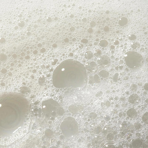 Close-up of white bubbles.