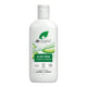 White recycled plastic bottle of Dr. Organic Aloe Vera Conditioner, soothes & restores all hair types.