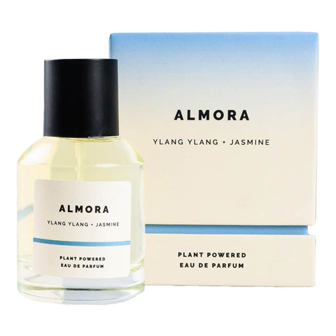 ECO. Modern Essentials Almora plant-powered natural eau de parfum 50ml bottle & packaging on a white background.
