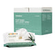 3 packs of 70 eco-friendly purified water baby wipes, staged in front of Ecoriginals carton on a white background. 