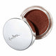 Ere Perez Cacao Bronzing Pot with silver lid and dark chocolate brown matte cream on a white background.