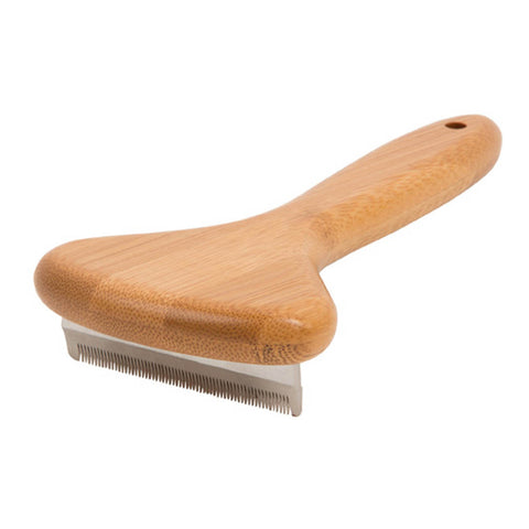 Natural Bamboo Deshedding Tool for Cats & Dogs