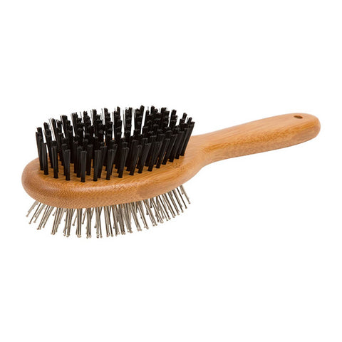 Natural Bamboo Two-Sided Brush for Cats & Dogs