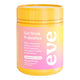 Probiotic supplement container with 'eve wellness' branding on a white background. Watermelon flavour.