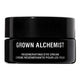 Black jar of Grown Alchemist Regenerating Eye Cream on a white background.