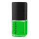 Bright green hanami nail polish on a white background.