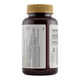 Back of magnesium forte supplement bottle label with gold cap on a white background