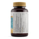 Side of vitamin c 1000 plus supplement bottle label with gold cap on a white background