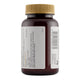Brown supplement bottle with gold cap on a white background.