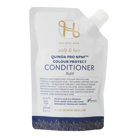 Holistic Hair conditioner refill pack on a white background