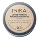 Back of INIKA Organic Loose Mineral Foundation jar on a white background.