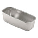 Stainless steel 295ml rectangular container without lid.