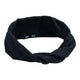 Black headband on a white background