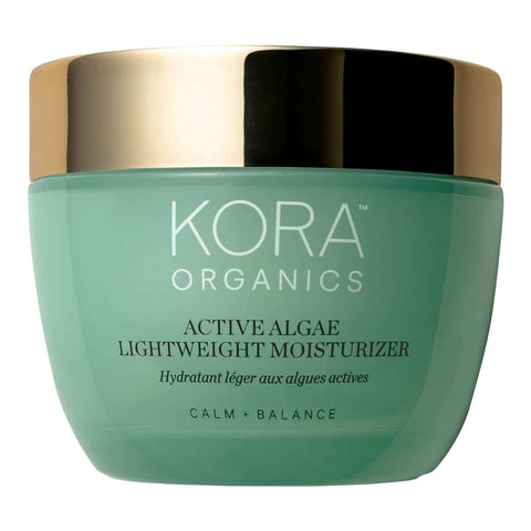 50ml jar of KORA Organics Active Algae Lightweight Moisturiser - calm + balance. 