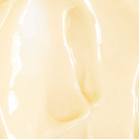 Swatch of Noni Night serum - smoothes & refines. Creamy texture with a yellow hue.