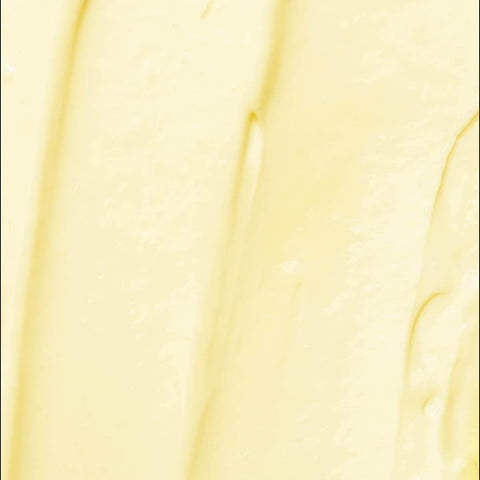 Swatch of Nourishing Hand & Body Lotion by KORA Organics. Thick creamy texture to hydrate & smooth all skin types.