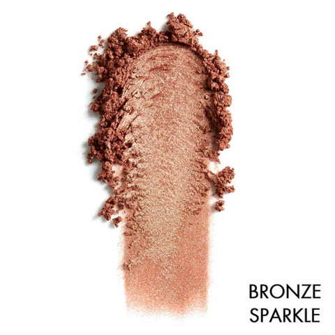 Bronze sparkle eye shadow swatch