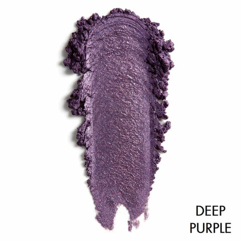 Deep purple shimmery eye shadow swatch