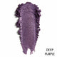 Deep purple shimmery eye shadow swatch